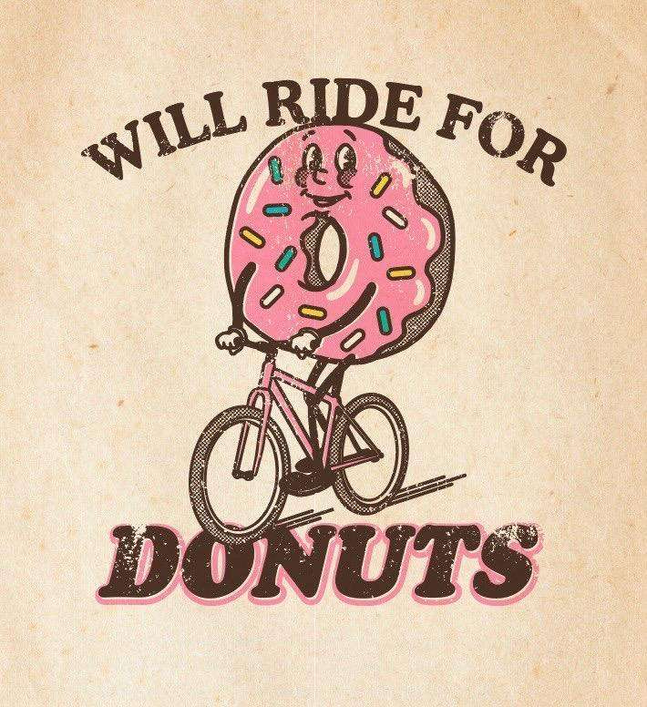 Men's T-shirt - Will Ride for Donuts