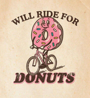Will Ride for DonutsThread+Spoke - THREAD+SPOKE | MTB APPAREL | ROAD BIKING T-SHIRTS | BICYCLE T SHIRTS |