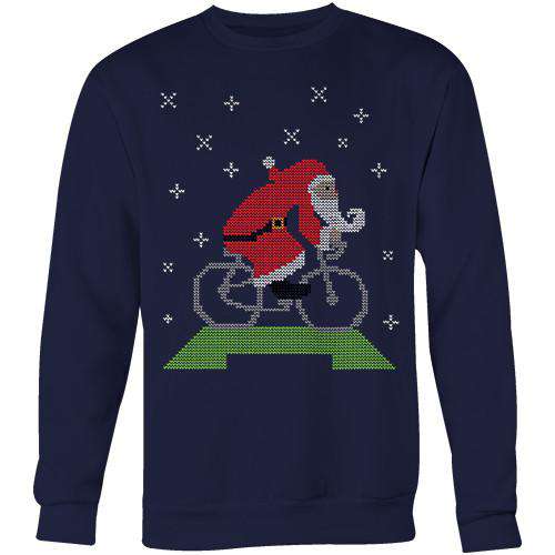 Cycling Santa SweaterBICI - THREAD+SPOKE | MTB APPAREL | ROAD BIKING T-SHIRTS | BICYCLE T SHIRTS |