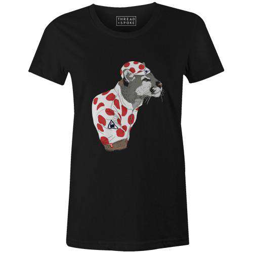 iBike Mountain Lion Women'sBICI - THREAD+SPOKE | MTB APPAREL | ROAD BIKING T-SHIRTS | BICYCLE T SHIRTS |