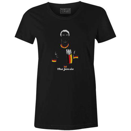The Jensie Women'sBICI - THREAD+SPOKE | MTB APPAREL | ROAD BIKING T-SHIRTS | BICYCLE T SHIRTS |