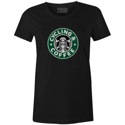 Coffee & Cycling Women'sBoggs Nicolas - THREAD+SPOKE | MTB APPAREL | ROAD BIKING T-SHIRTS | BICYCLE T SHIRTS |