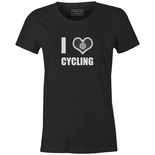 I Heart Cycling Women'sBoggs Nicolas - THREAD+SPOKE | MTB APPAREL | ROAD BIKING T-SHIRTS | BICYCLE T SHIRTS |