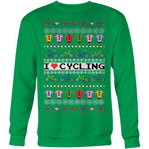 I Love Cycling SweaterBrieana Woodward - THREAD+SPOKE | MTB APPAREL | ROAD BIKING T-SHIRTS | BICYCLE T SHIRTS |