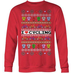 I Love Cycling SweaterBrieana Woodward - THREAD+SPOKE | MTB APPAREL | ROAD BIKING T-SHIRTS | BICYCLE T SHIRTS |