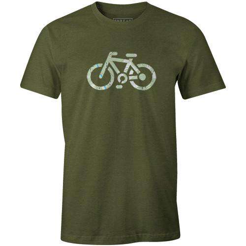 Topographical BikeJordon Mazziotti - THREAD+SPOKE | MTB APPAREL | ROAD BIKING T-SHIRTS | BICYCLE T SHIRTS |