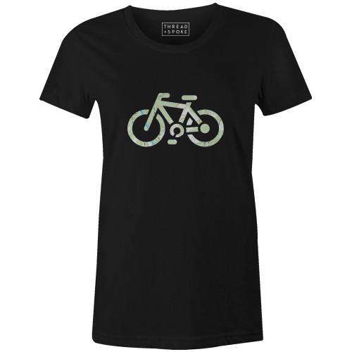 Topographical Bike Women'sJordon Mazziotti - THREAD+SPOKE | MTB APPAREL | ROAD BIKING T-SHIRTS | BICYCLE T SHIRTS |