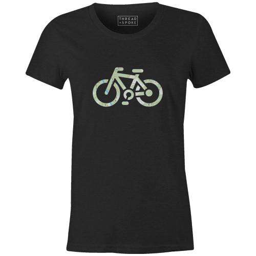 Topographical Bike Women'sJordon Mazziotti - THREAD+SPOKE | MTB APPAREL | ROAD BIKING T-SHIRTS | BICYCLE T SHIRTS |