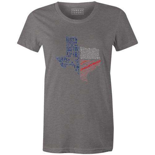 Biking Texas Women'sJordon Mazziotti - THREAD+SPOKE | MTB APPAREL | ROAD BIKING T-SHIRTS | BICYCLE T SHIRTS |