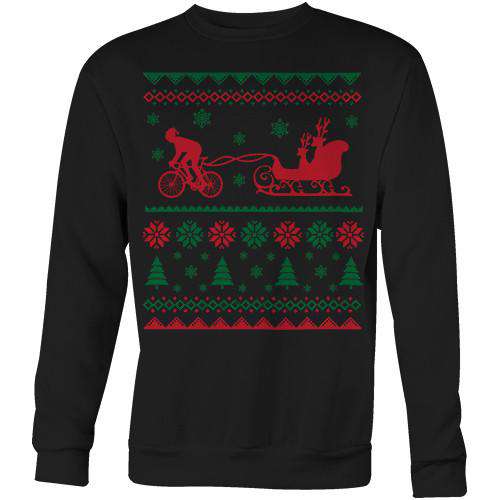 Santa's Carbon Sleigh SweaterMackenzie McKinney - THREAD+SPOKE | MTB APPAREL | ROAD BIKING T-SHIRTS | BICYCLE T SHIRTS |