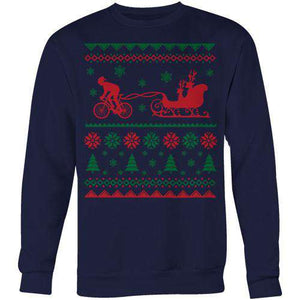 Santa's Carbon Sleigh SweaterMackenzie McKinney - THREAD+SPOKE | MTB APPAREL | ROAD BIKING T-SHIRTS | BICYCLE T SHIRTS |
