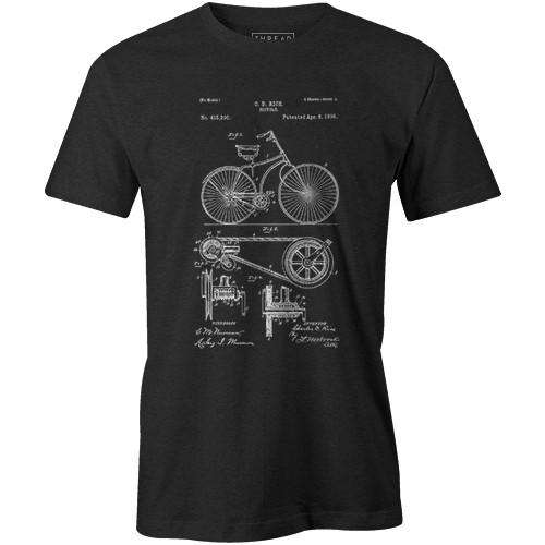 Bike Patent 1890Poster Bob - THREAD+SPOKE | MTB APPAREL | ROAD BIKING T-SHIRTS | BICYCLE T SHIRTS |