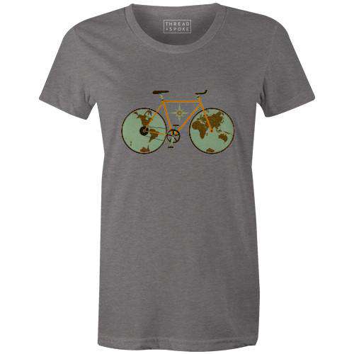 Globe Rider Women'sPoster Bob - THREAD+SPOKE | MTB APPAREL | ROAD BIKING T-SHIRTS | BICYCLE T SHIRTS |
