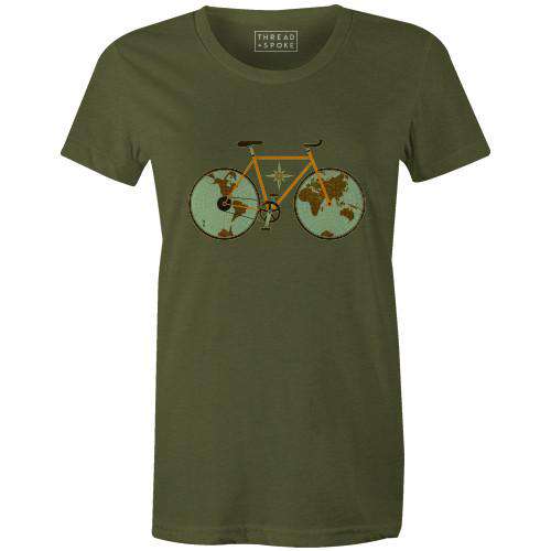 Globe Rider Women'sPoster Bob - THREAD+SPOKE | MTB APPAREL | ROAD BIKING T-SHIRTS | BICYCLE T SHIRTS |