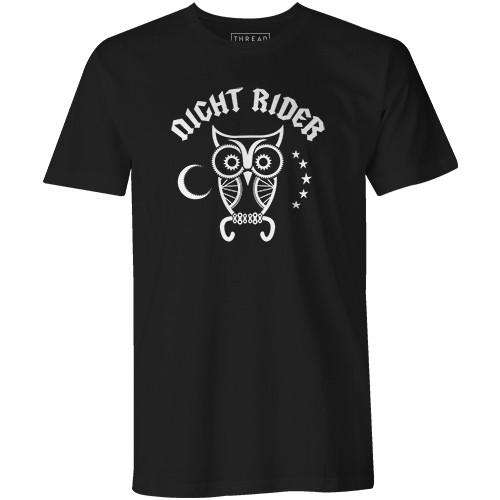 Night RiderReigedesign - THREAD+SPOKE | MTB APPAREL | ROAD BIKING T-SHIRTS | BICYCLE T SHIRTS |