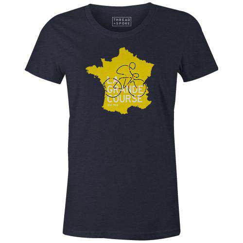 La Grande Course Women'sReigedesign - THREAD+SPOKE | MTB APPAREL | ROAD BIKING T-SHIRTS | BICYCLE T SHIRTS |