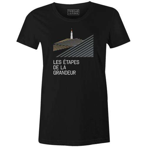 Les Étapes de la Grandeur Women'sReigedesign - THREAD+SPOKE | MTB APPAREL | ROAD BIKING T-SHIRTS | BICYCLE T SHIRTS |