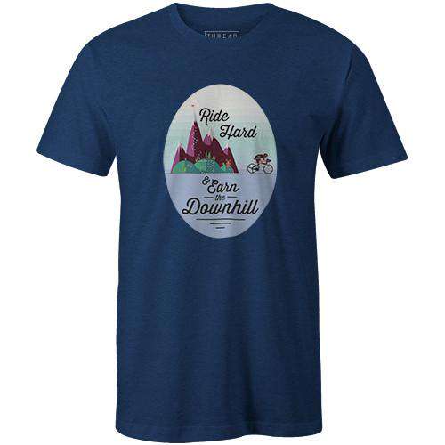 Earn the DownhillThread+Spoke - THREAD+SPOKE | MTB APPAREL | ROAD BIKING T-SHIRTS | BICYCLE T SHIRTS |