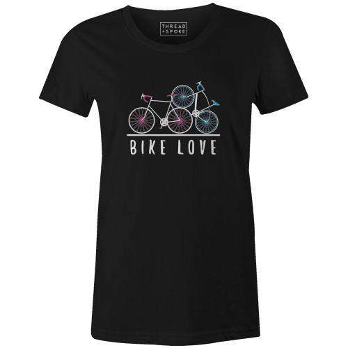 Bike Love Women'sThread+Spoke - THREAD+SPOKE | MTB APPAREL | ROAD BIKING T-SHIRTS | BICYCLE T SHIRTS |