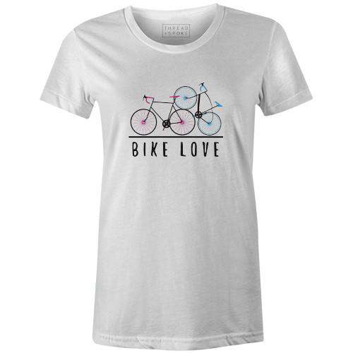 Bike Love Women'sThread+Spoke - THREAD+SPOKE | MTB APPAREL | ROAD BIKING T-SHIRTS | BICYCLE T SHIRTS |