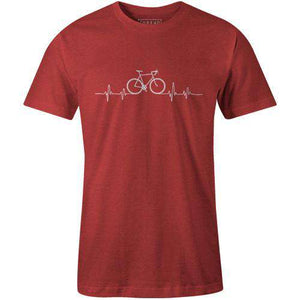 Heartbeat BicycleThread+Spoke - THREAD+SPOKE | MTB APPAREL | ROAD BIKING T-SHIRTS | BICYCLE T SHIRTS |