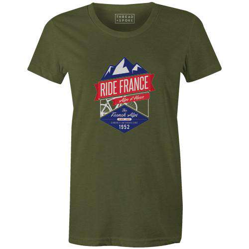 Ride France Women'sThread+Spoke - THREAD+SPOKE | MTB APPAREL | ROAD BIKING T-SHIRTS | BICYCLE T SHIRTS |