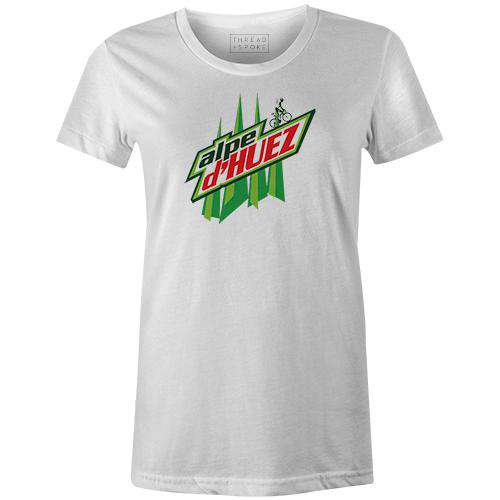Alpe d'Huez Soda Women'sThread+Spoke - THREAD+SPOKE | MTB APPAREL | ROAD BIKING T-SHIRTS | BICYCLE T SHIRTS |