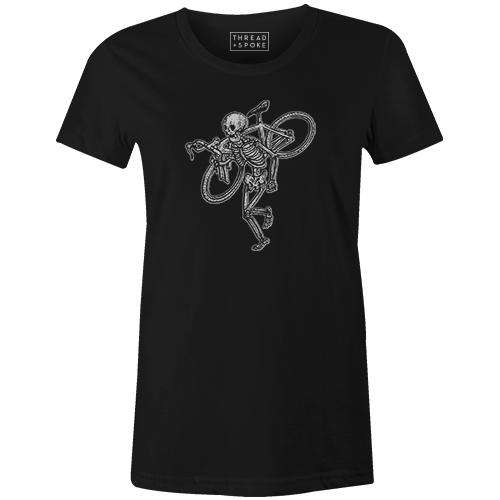 Skeleton CX Women'sThread+Spoke - THREAD+SPOKE | MTB APPAREL | ROAD BIKING T-SHIRTS | BICYCLE T SHIRTS |