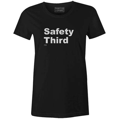 Saftey Third Women'sThread+Spoke - THREAD+SPOKE | MTB APPAREL | ROAD BIKING T-SHIRTS | BICYCLE T SHIRTS |