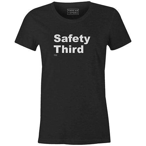 Saftey Third Women'sThread+Spoke - THREAD+SPOKE | MTB APPAREL | ROAD BIKING T-SHIRTS | BICYCLE T SHIRTS |