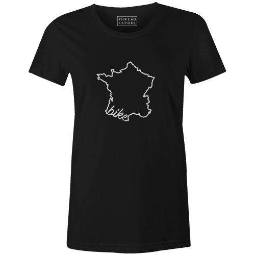 Bike France Women'sThread+Spoke - THREAD+SPOKE | MTB APPAREL | ROAD BIKING T-SHIRTS | BICYCLE T SHIRTS |
