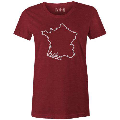 Bike France Women'sThread+Spoke - THREAD+SPOKE | MTB APPAREL | ROAD BIKING T-SHIRTS | BICYCLE T SHIRTS |