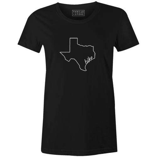 Bike Texas Women'sThread+Spoke - THREAD+SPOKE | MTB APPAREL | ROAD BIKING T-SHIRTS | BICYCLE T SHIRTS |