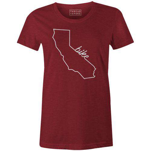 Bike California Women'sThread+Spoke - THREAD+SPOKE | MTB APPAREL | ROAD BIKING T-SHIRTS | BICYCLE T SHIRTS |