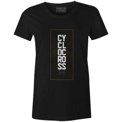 CX Stamp Women'sThread+Spoke - THREAD+SPOKE | MTB APPAREL | ROAD BIKING T-SHIRTS | BICYCLE T SHIRTS |