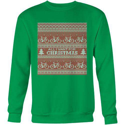 All I Want For Christmas SweaterThread+Spoke - THREAD+SPOKE | MTB APPAREL | ROAD BIKING T-SHIRTS | BICYCLE T SHIRTS |