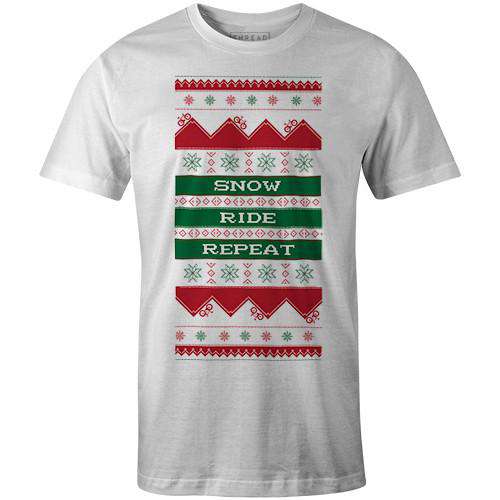 Snow Ride RepeatThread+Spoke - THREAD+SPOKE | MTB APPAREL | ROAD BIKING T-SHIRTS | BICYCLE T SHIRTS |