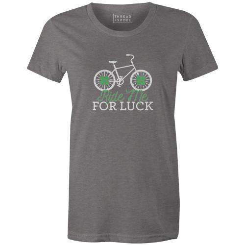 Ride Me For Luck Women'sThread+Spoke - THREAD+SPOKE | MTB APPAREL | ROAD BIKING T-SHIRTS | BICYCLE T SHIRTS |