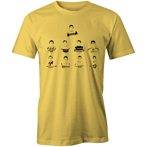 Legends of FranceBICI - THREAD+SPOKE | MTB APPAREL | ROAD BIKING T-SHIRTS | BICYCLE T SHIRTS |