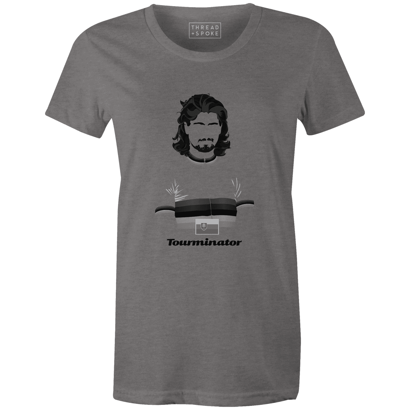 Tourminator Women'sBICI - THREAD+SPOKE | MTB APPAREL | ROAD BIKING T-SHIRTS | BICYCLE T SHIRTS |