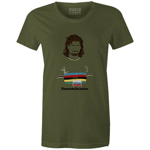 Limited Edition Tourminator Women'sBICI - THREAD+SPOKE | MTB APPAREL | ROAD BIKING T-SHIRTS | BICYCLE T SHIRTS |