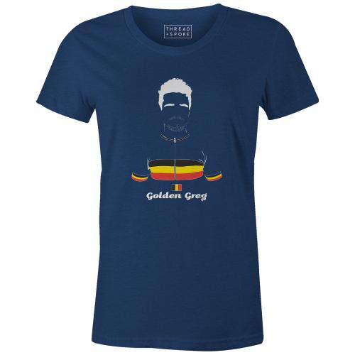 Golden Greg Women'sBICI - THREAD+SPOKE | MTB APPAREL | ROAD BIKING T-SHIRTS | BICYCLE T SHIRTS |