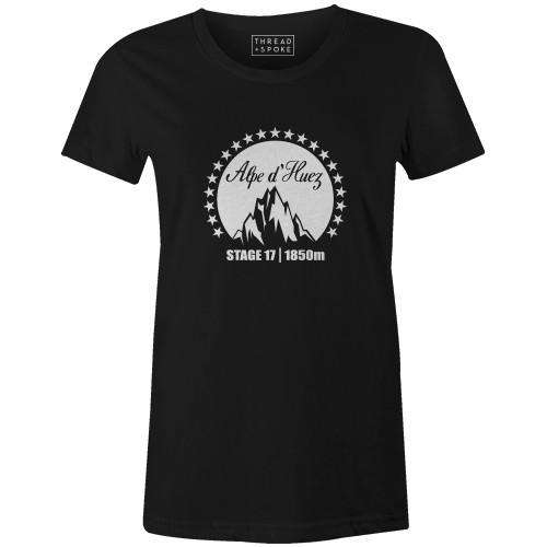 Alpe d'Huez Women'sKimball Henneman - THREAD+SPOKE | MTB APPAREL | ROAD BIKING T-SHIRTS | BICYCLE T SHIRTS |