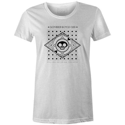 Easy Rider Badge Tee WomensLadislas Chachignot - THREAD+SPOKE | MTB APPAREL | ROAD BIKING T-SHIRTS | BICYCLE T SHIRTS |