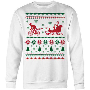 Santa's Carbon Sleigh SweaterMackenzie McKinney - THREAD+SPOKE | MTB APPAREL | ROAD BIKING T-SHIRTS | BICYCLE T SHIRTS |