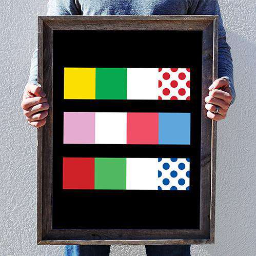 Grand Tours Jerseys PosterThread+Spoke - THREAD+SPOKE | MTB APPAREL | ROAD BIKING T-SHIRTS | BICYCLE T SHIRTS |