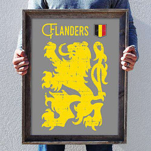 Flanders PosterThread+Spoke - THREAD+SPOKE | MTB APPAREL | ROAD BIKING T-SHIRTS | BICYCLE T SHIRTS |