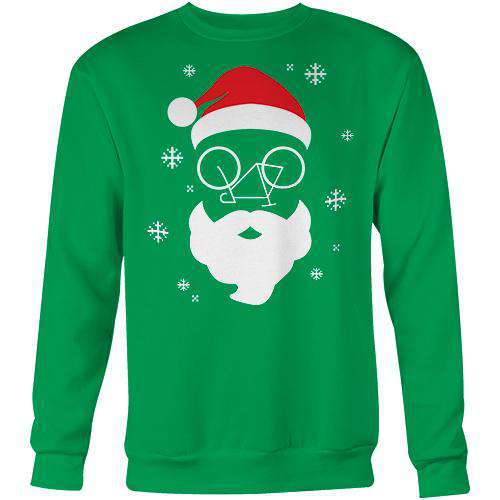 Santa's Glasses SweaterReigedesign - THREAD+SPOKE | MTB APPAREL | ROAD BIKING T-SHIRTS | BICYCLE T SHIRTS |