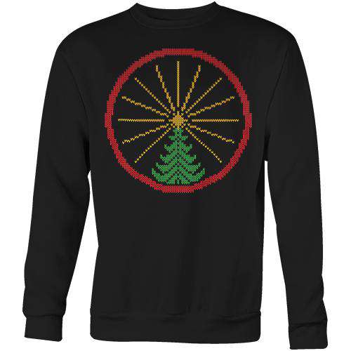 Christmas-a-Tire SweaterReigedesign - THREAD+SPOKE | MTB APPAREL | ROAD BIKING T-SHIRTS | BICYCLE T SHIRTS |