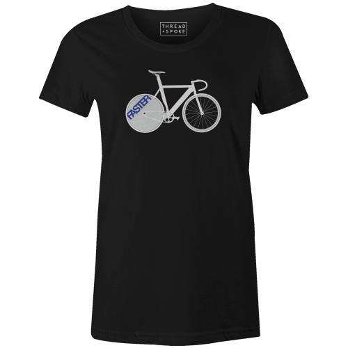 Faster Women'sRichard Pasqua - THREAD+SPOKE | MTB APPAREL | ROAD BIKING T-SHIRTS | BICYCLE T SHIRTS |